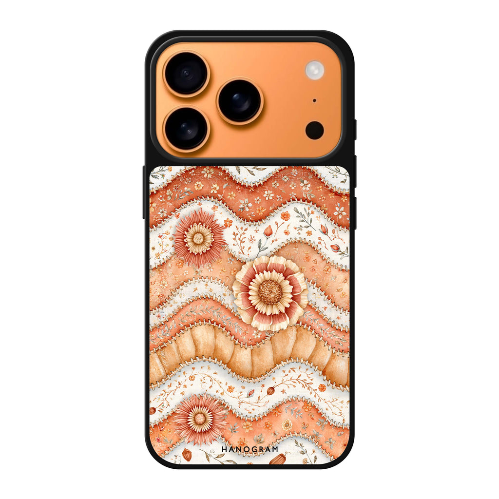 Apricot Petal Quilt 鏡面手機殼