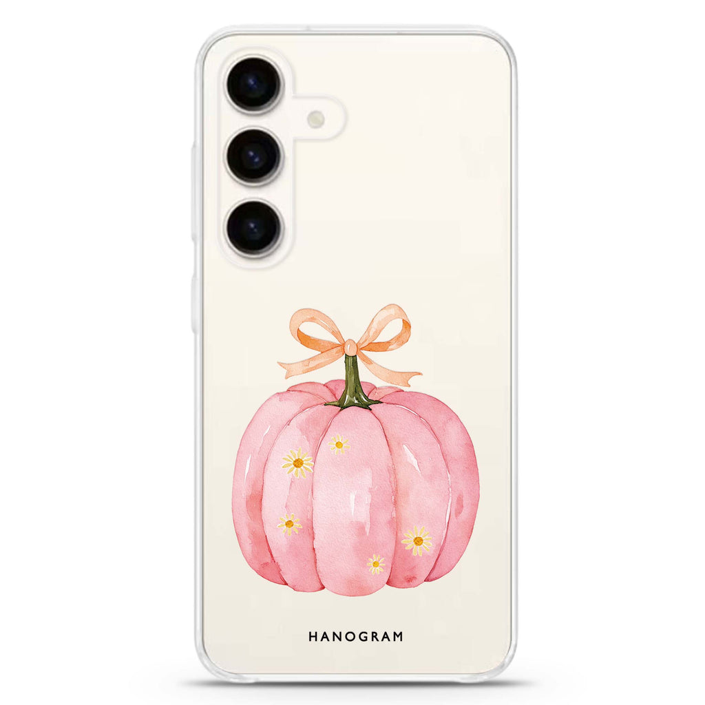 The Ribboned Pink Pumpkin Samsung Galaxy 水晶透明保護殼