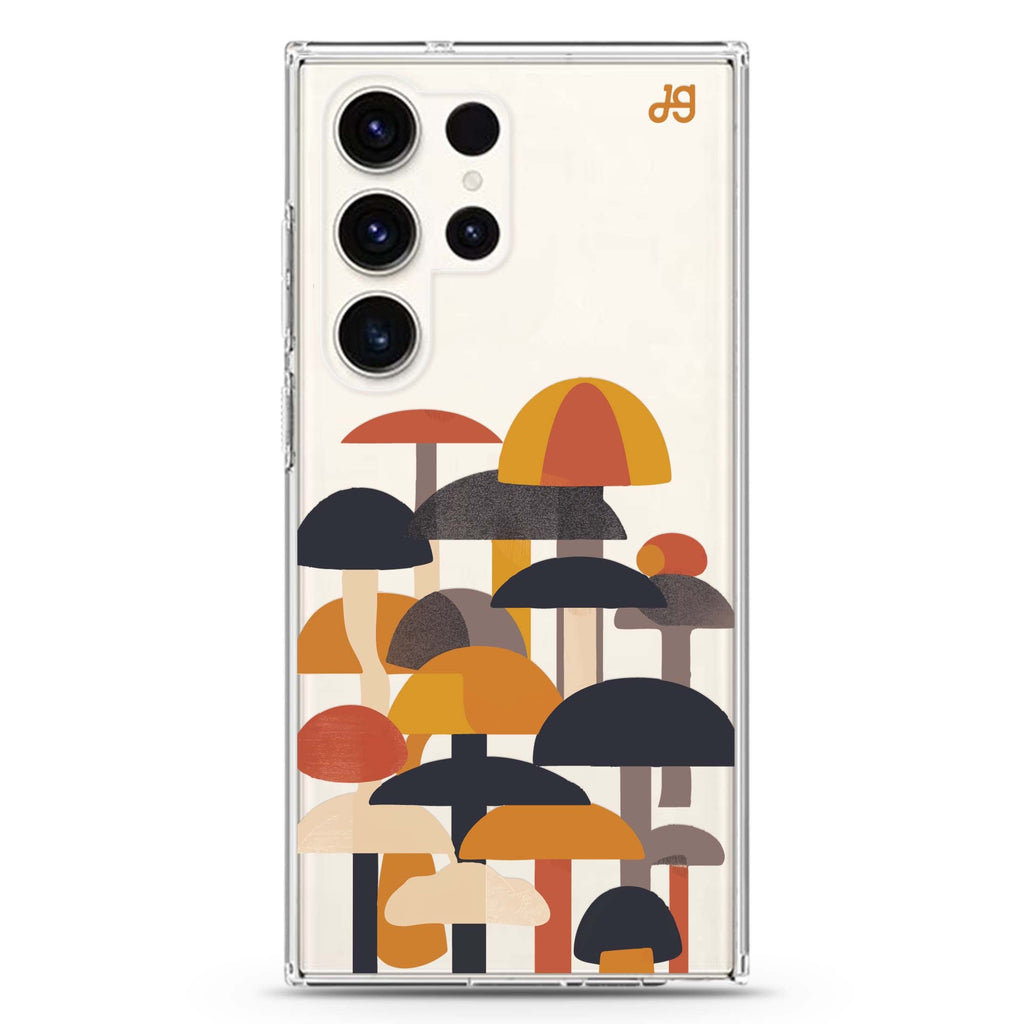 Forest Shapes Samsung Galaxy Ultra 透明保護殼，適用 S26/S25/S24/S23 Ultra，圖1