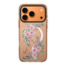 Lucy Watercolor Rose iPhone 17 Pro Max MagSafe 水晶透明保護殼 花卉圖案設計 可自訂名字及字色 圖1