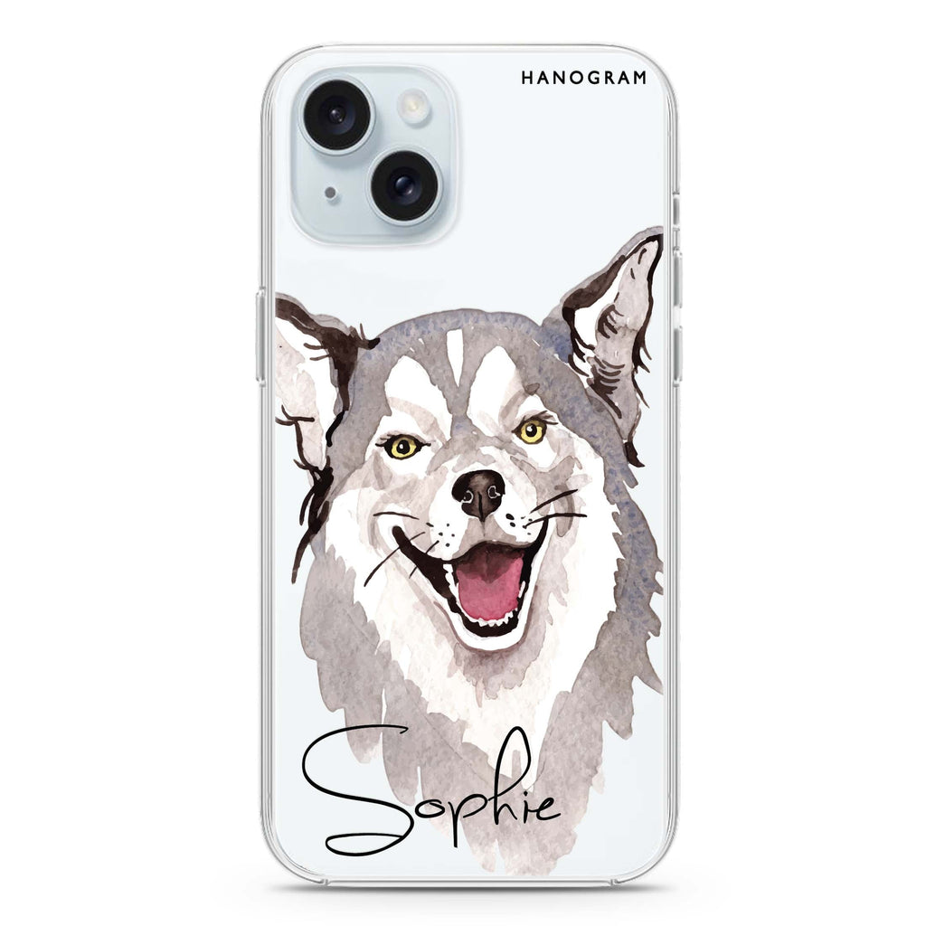 Border Collie iPhone 15 水晶透明保護殼