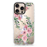 Lucy Watercolor Rose Magsafe 兼容水晶透明保護殼