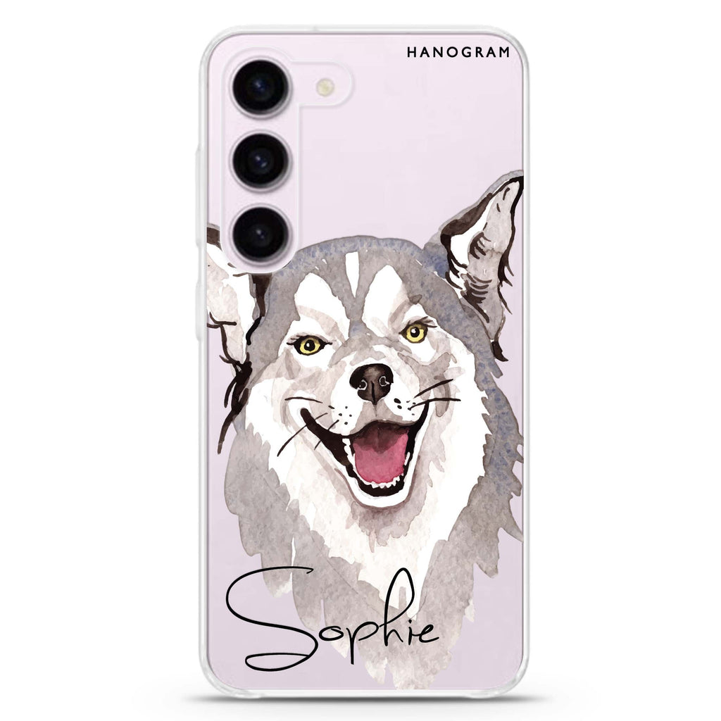 Border Collie Samsung Galaxy 水晶透明保護殼