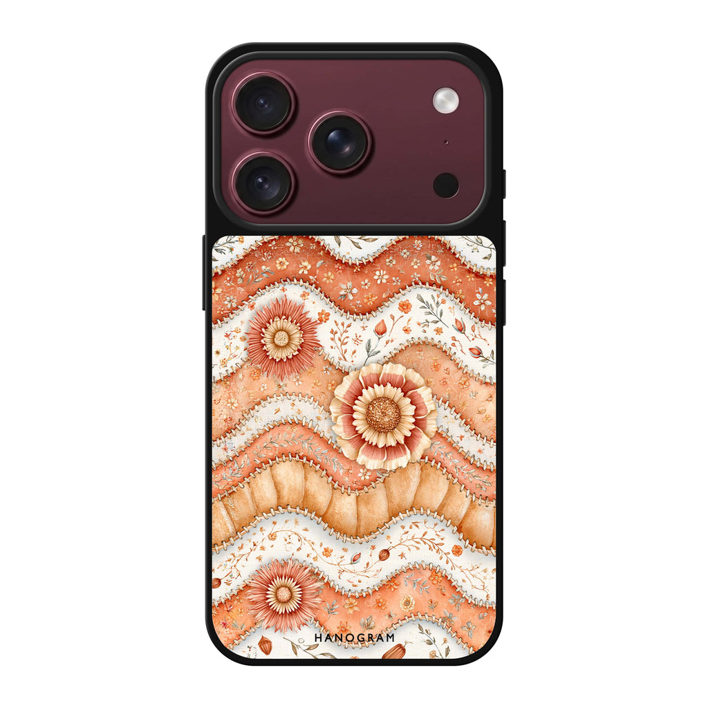 Apricot Petal Quilt 鏡面手機殼