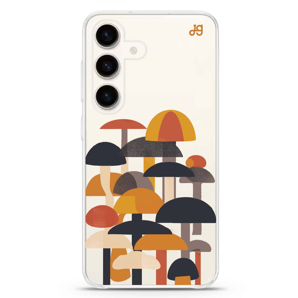 Forest Shapes Samsung Galaxy S26/S25/S24 水晶透明保護殼正面展示