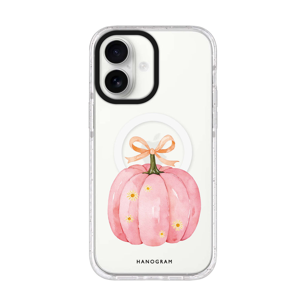 The Ribboned Pink Pumpkin 水晶透明保護殼