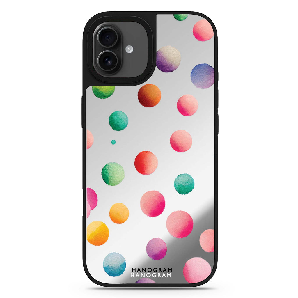 Watercolour Polka Dot iPhone 17 水彩鏡面手機殼 主圖設計