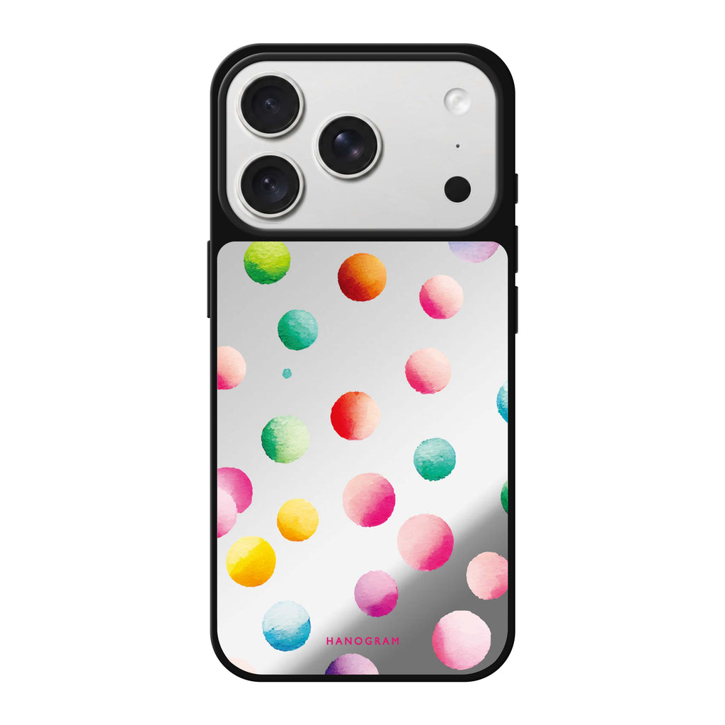 Watercolour Polka Dot 鏡面手機殼