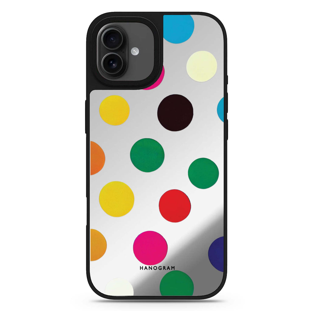 Polka Dot Pattern iPhone 17 彩色鏡面手機殼 主圖設計