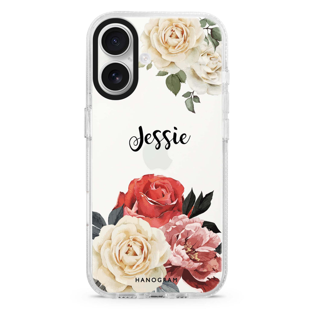 Vintage Floral 水晶透明保護殼