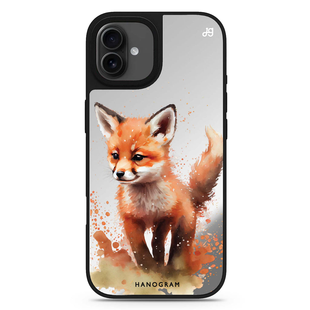 A Fox iPhone 17 可愛動物鏡面手機殼 主圖設計