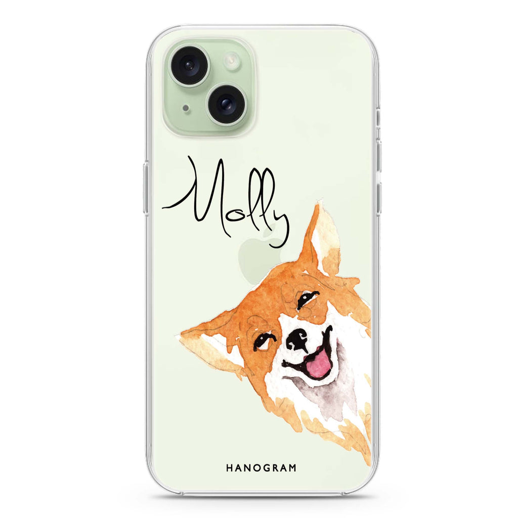 Welsh Corgi iPhone 15 plus 水晶透明保護殼