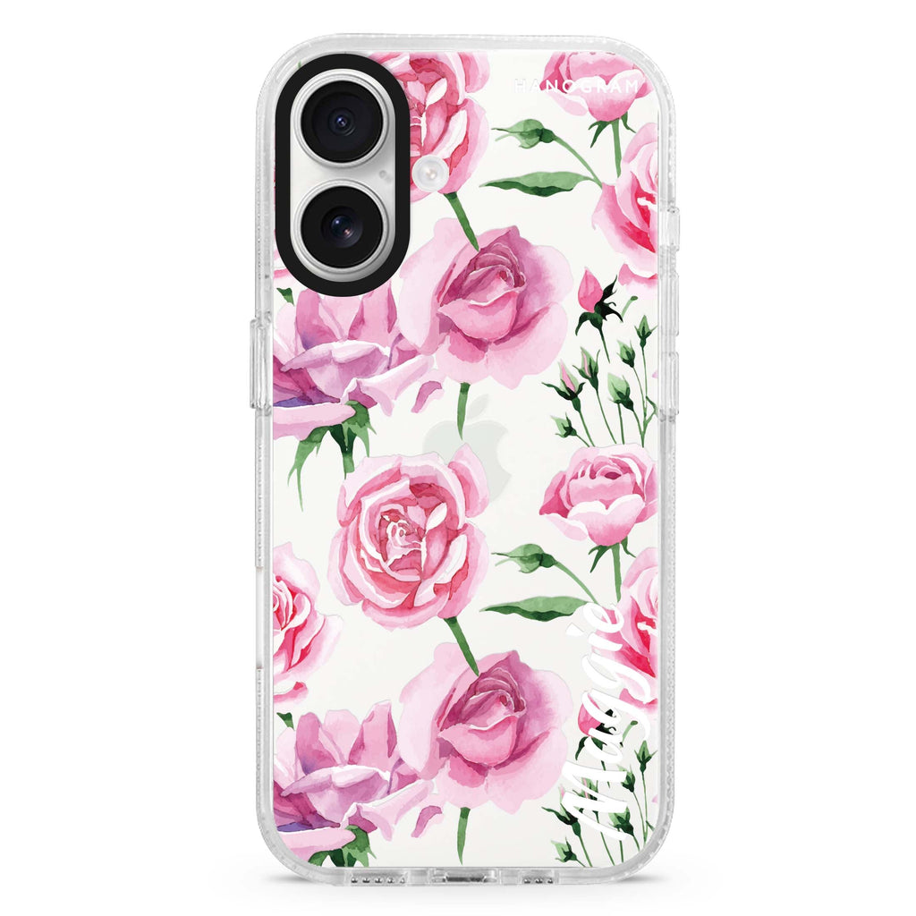 Pink Rose 水晶透明保護殼