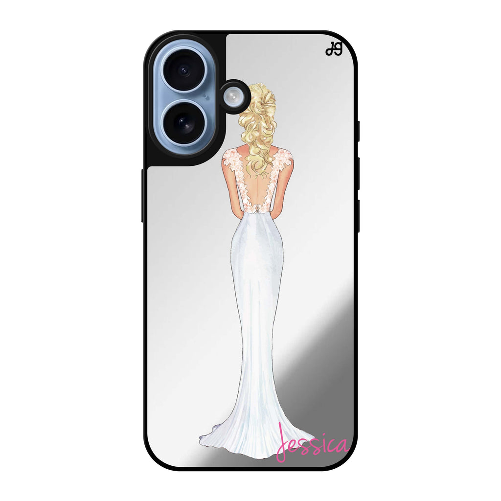 Reflective iPhone 16 Mirror Case –Bride Moment I Design