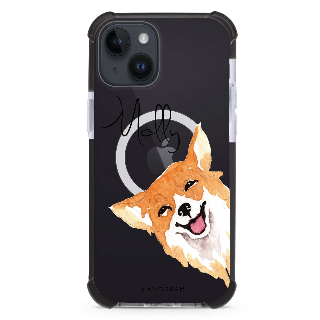 Welsh Corgi iPhone 15 Plus Magsafe 兼容超強防摔保護殼