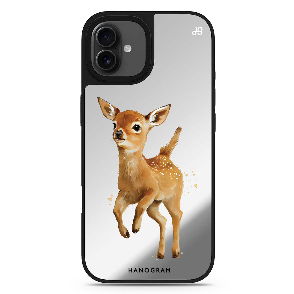 A Deer iPhone 17 可愛動物鏡面手機殼 主圖設計