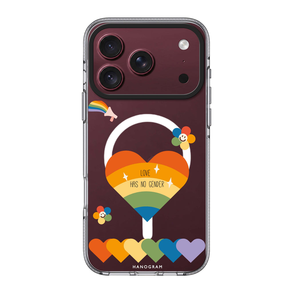 Love Has no gender 水晶透明保護殼