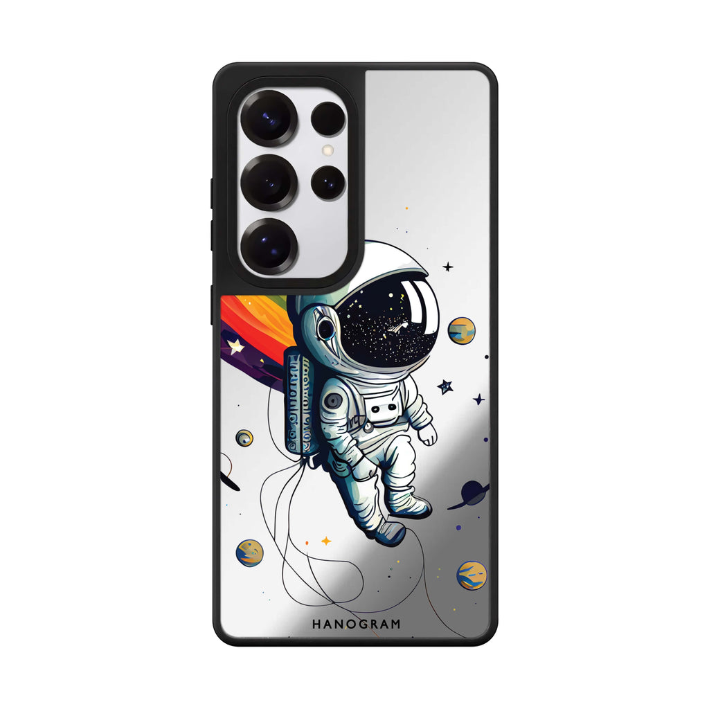 Astronaut in rainbow 鏡面手機殼