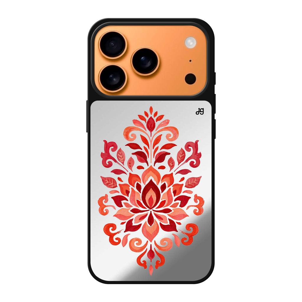 Vermilion Lotus Crest 鏡面手機殼