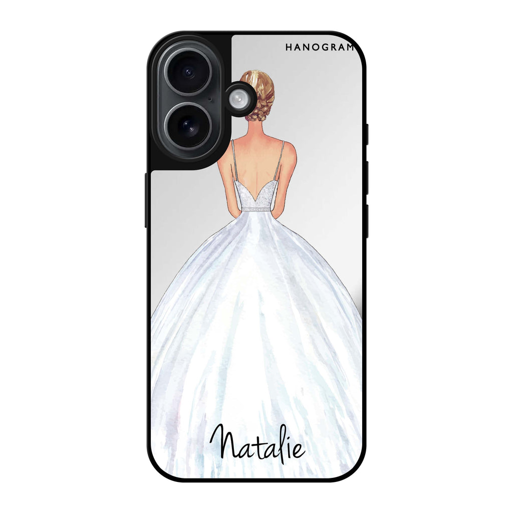 Reflective iPhone 16 Mirror Case –Bride Moment II Design