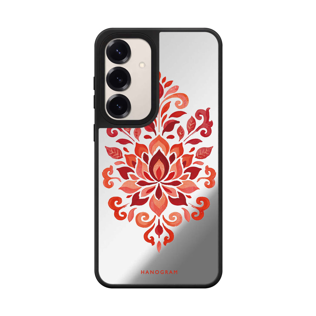 Vermilion Lotus Crest 鏡面手機殼
