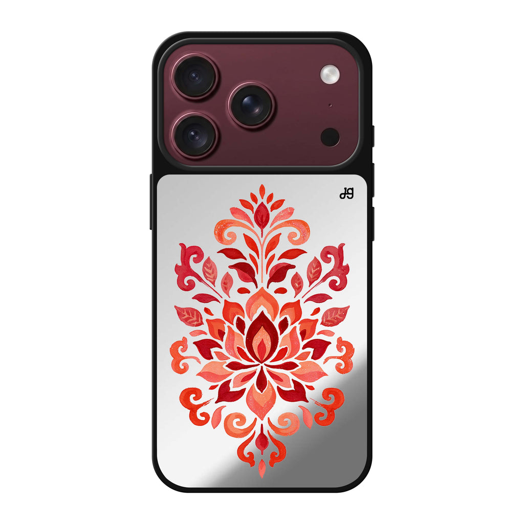 Vermilion Lotus Crest 鏡面手機殼