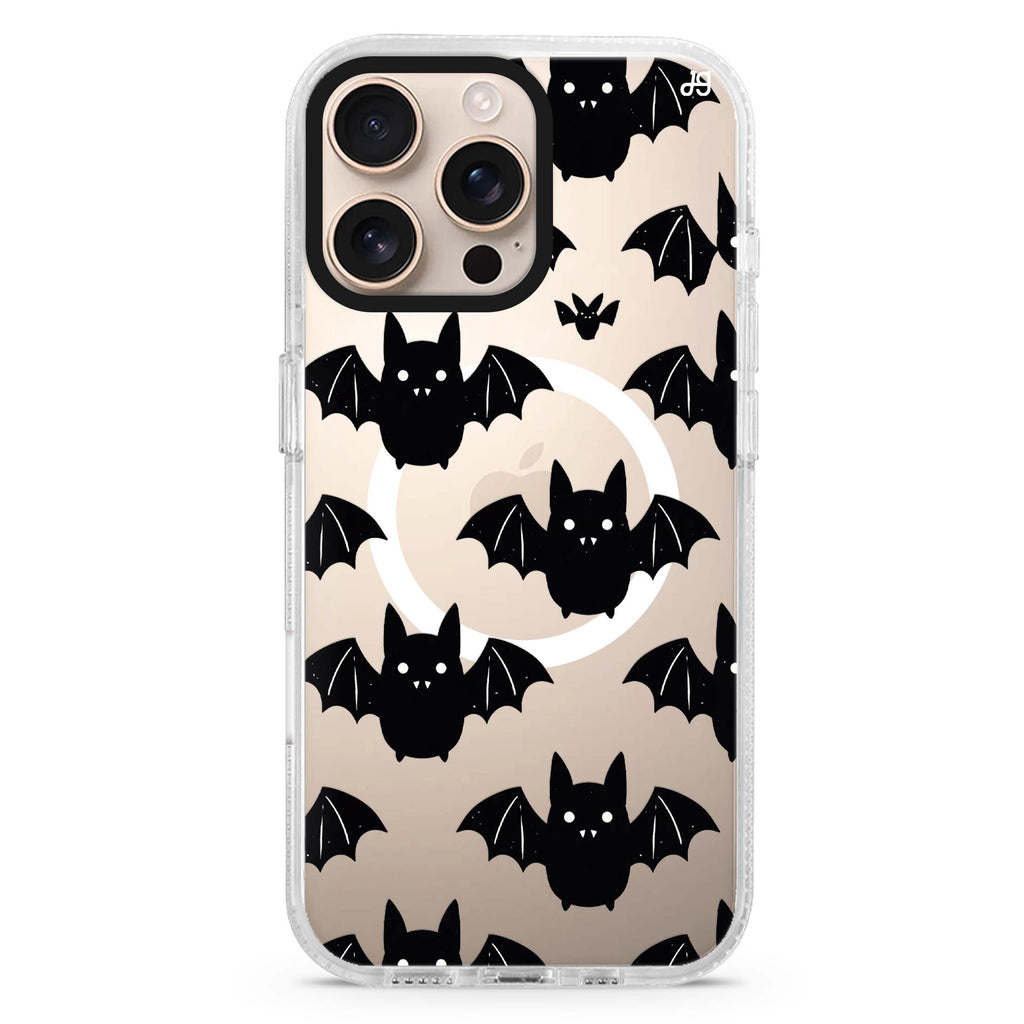 Batty Little Faces Magsafe 兼容水晶透明保護殼