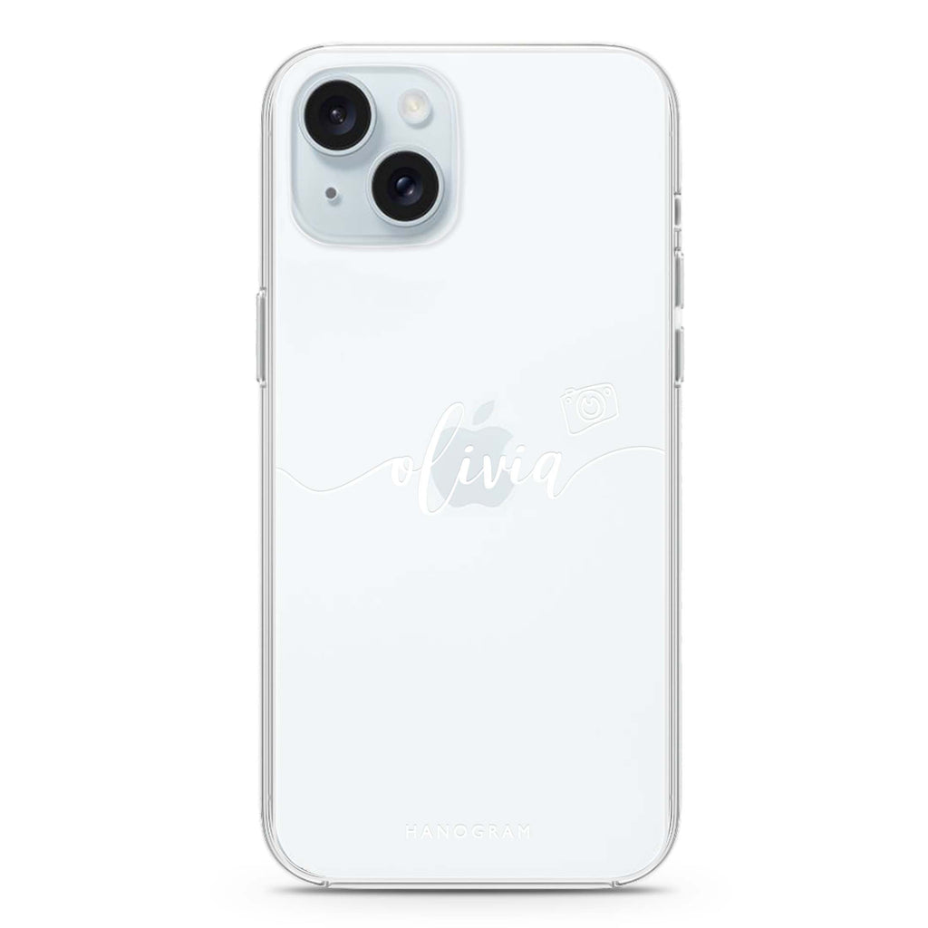 Camera & Handwritten iPhone 15 水晶透明保護殼