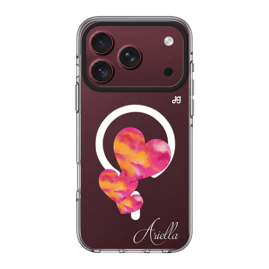Red Hearts 水晶透明保護殼