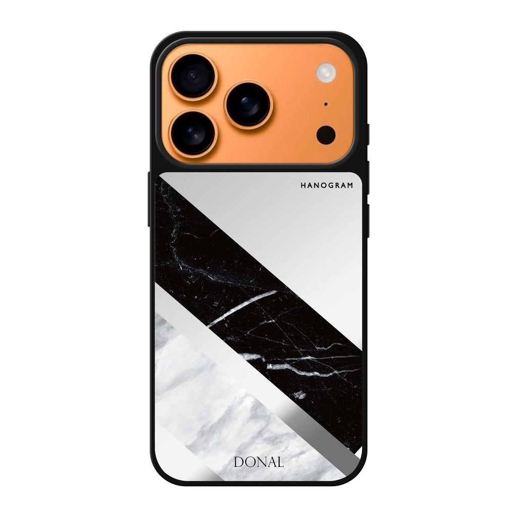 B & W Marble 大理石 iPhone 17 Pro Max 鏡面手機殼主圖