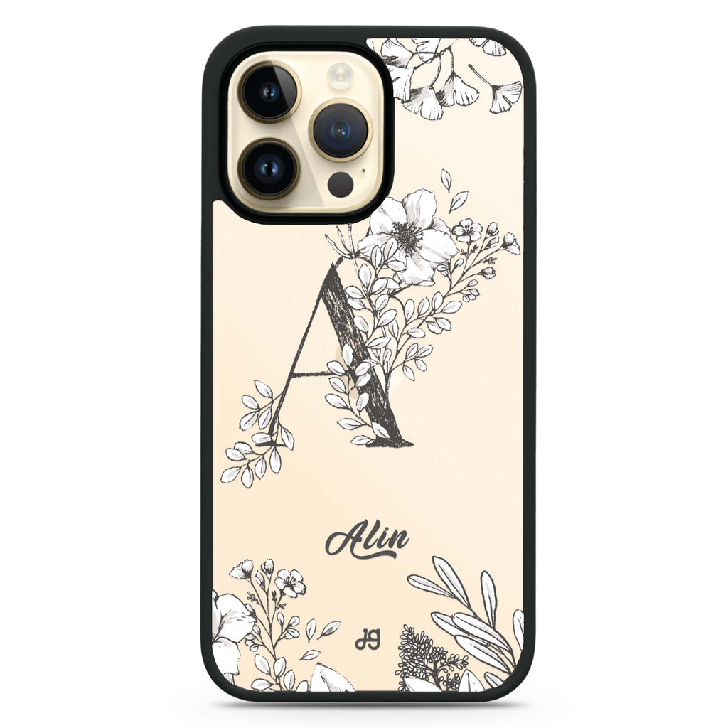 Vintage Floral Monogram 防衝擊保護殼
