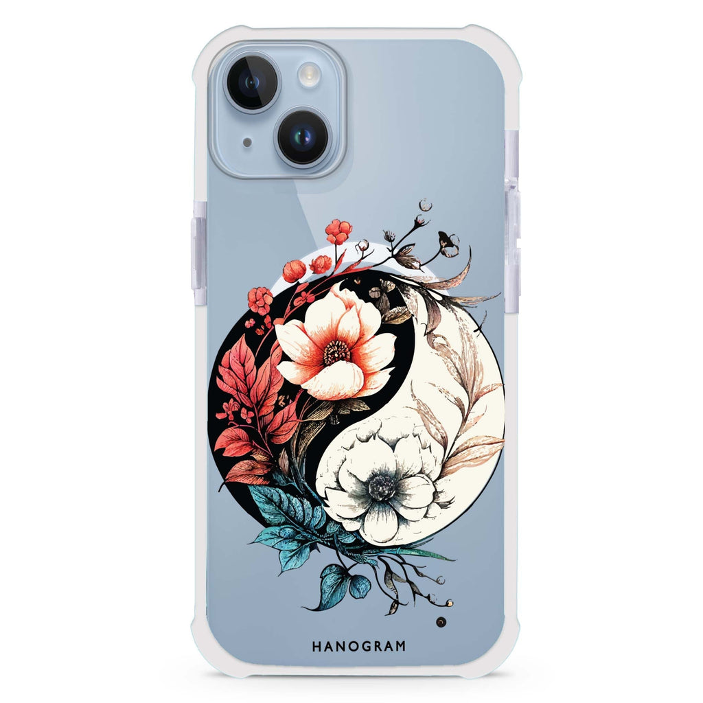 Pretty Floral & Tai Chi iPhone 15 Plus Magsafe 兼容超強防摔保護殼