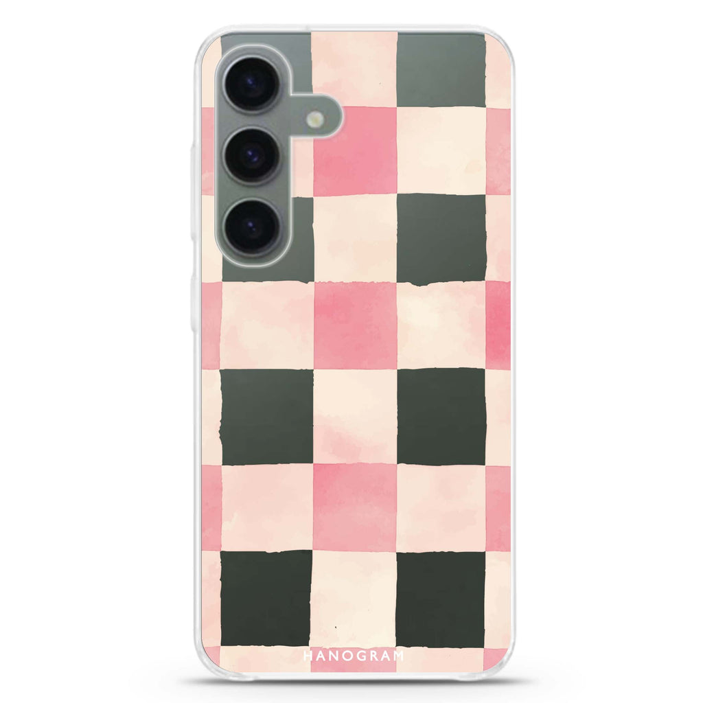 Rosy Picnic Samsung Galaxy S26/S25/S24 水晶透明保護殼正面展示