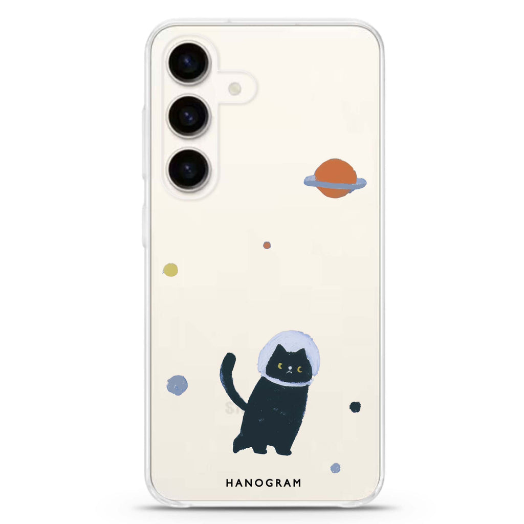 Cosmo Kitty Samsung Galaxy S26/S25/S24 水晶透明保護殼正面展示