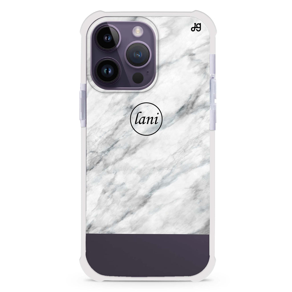 White Marble Transparent 超強防摔保護殼