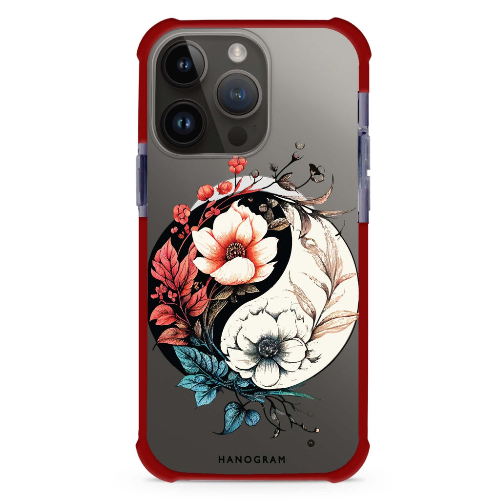 Pretty Floral & Tai Chi iPhone Magsafe 兼容超強防摔保護殼