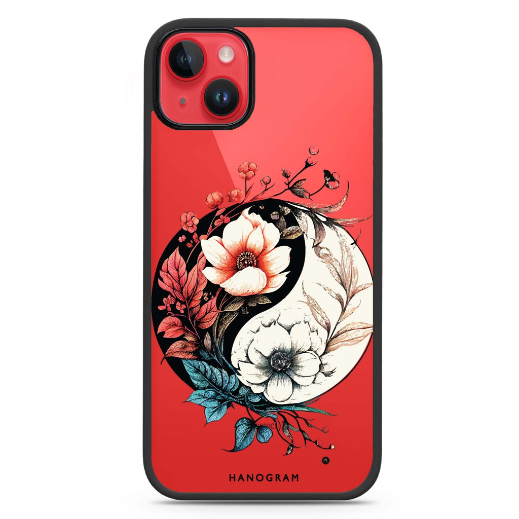Pretty Floral & Tai Chi iPhone 15 Plus 防衝擊保護殼