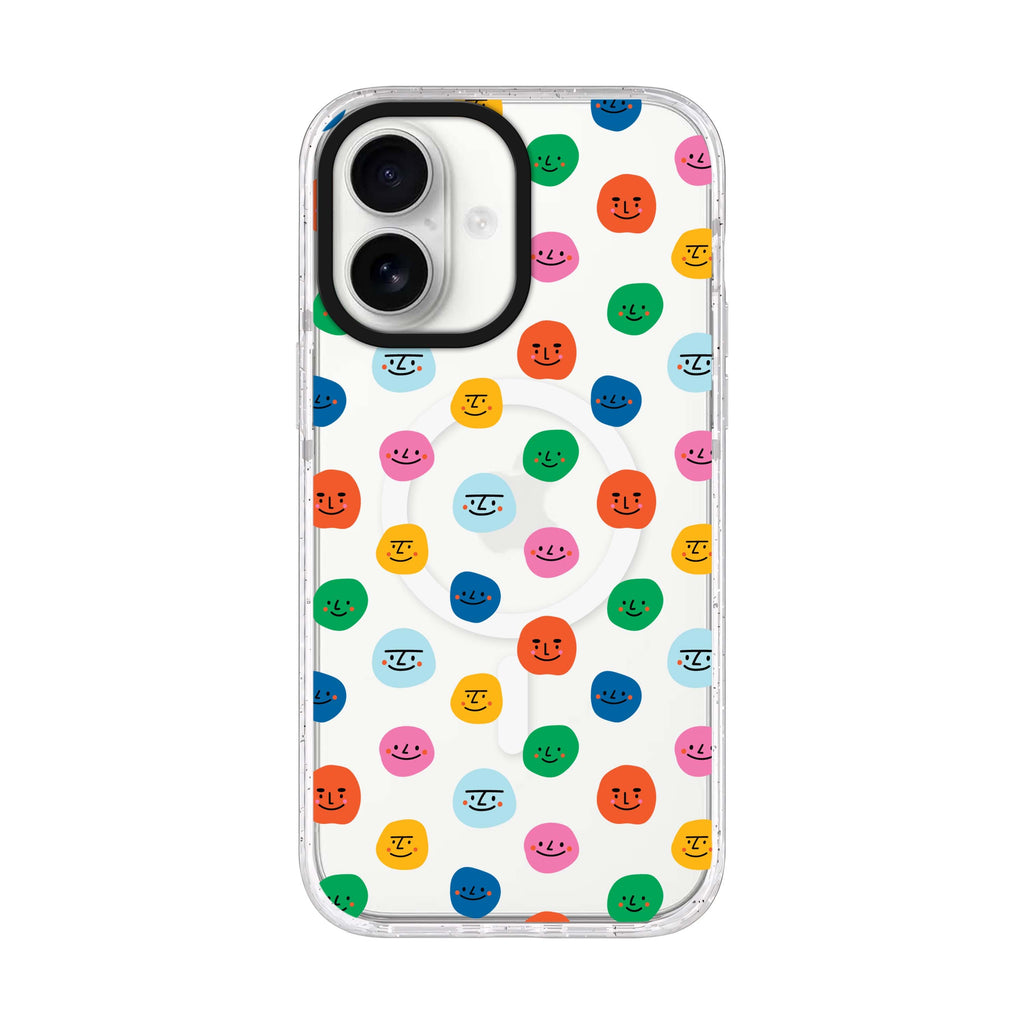 Make me smile iPhone 17 水晶透明保護殼正面展示
