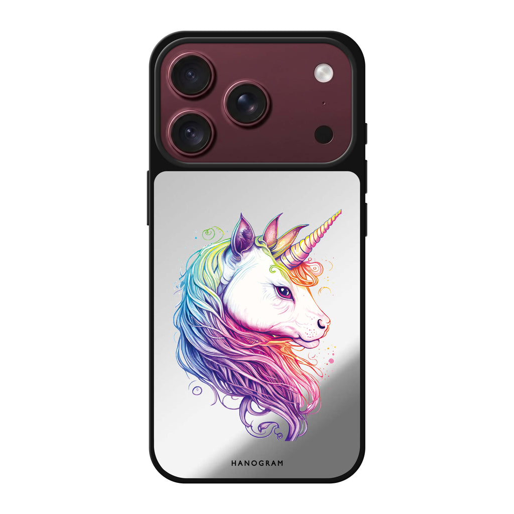 A unicorn 鏡面手機殼