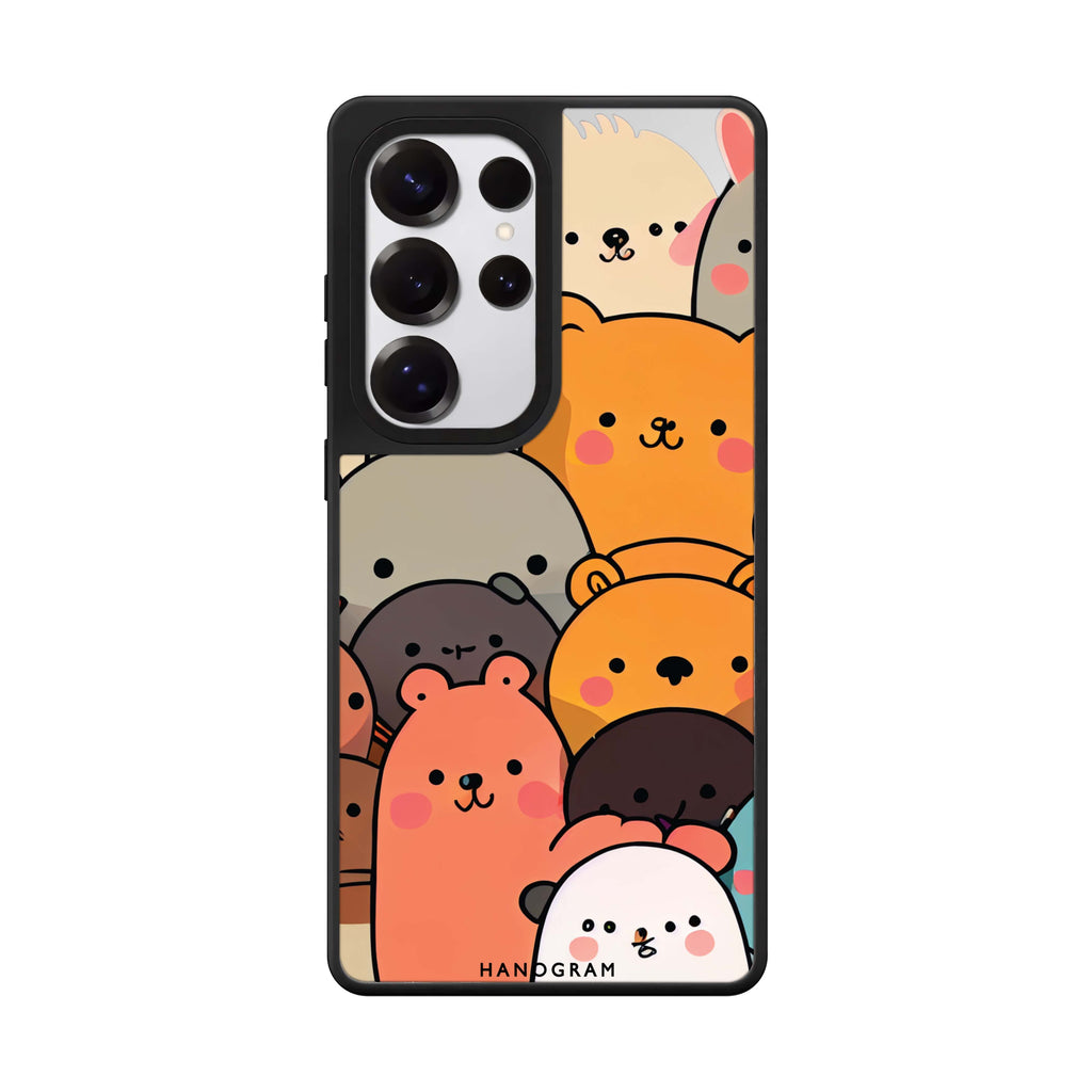 Cute animals 鏡面手機殼
