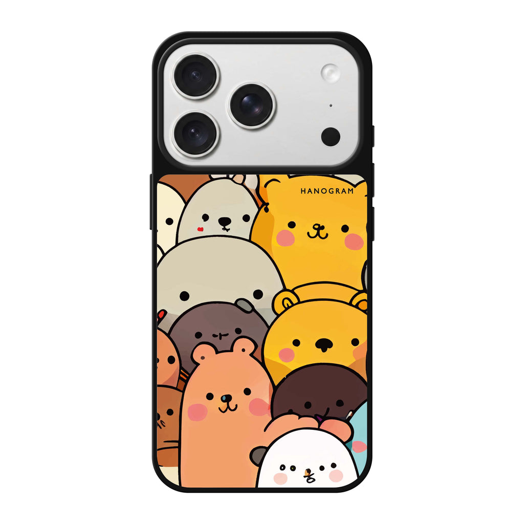 Cute animals 鏡面手機殼