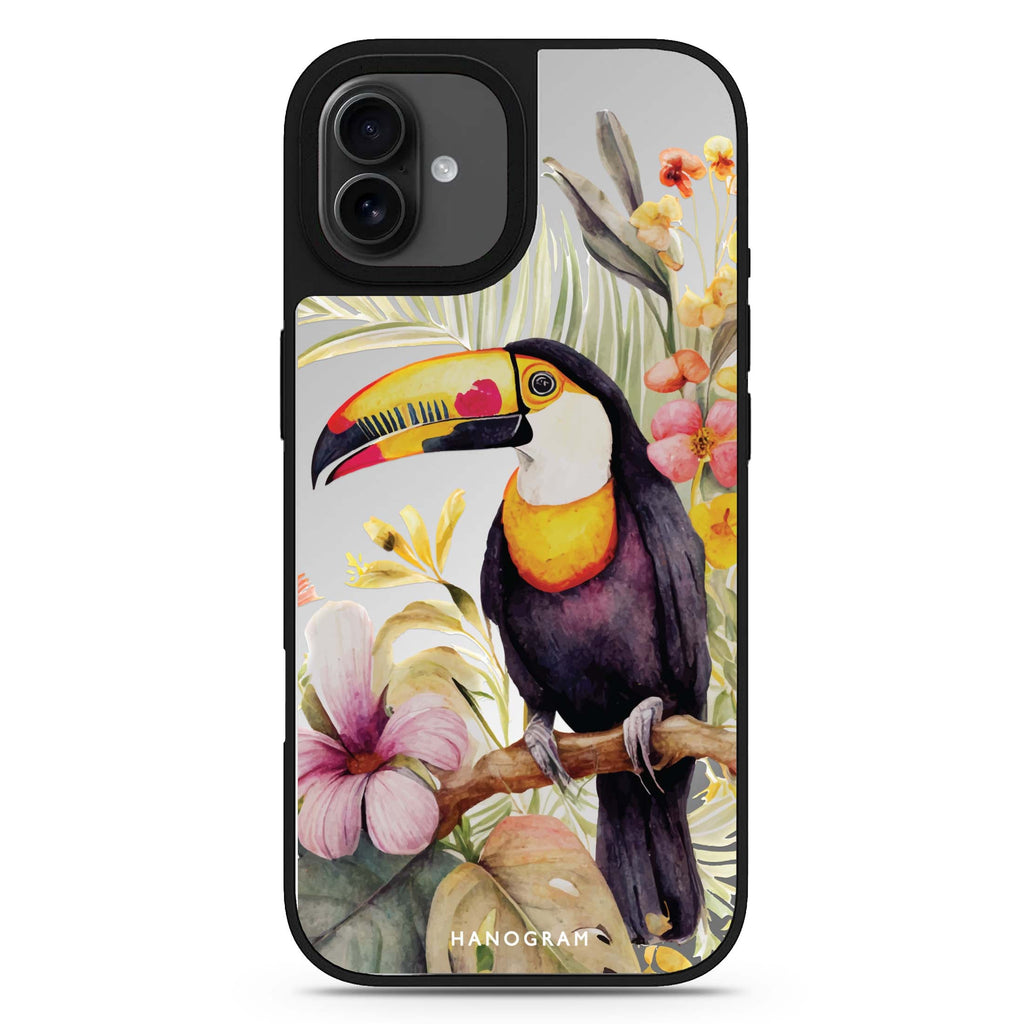Tropical bird iPhone 17 可愛動物鏡面手機殼 主圖設計