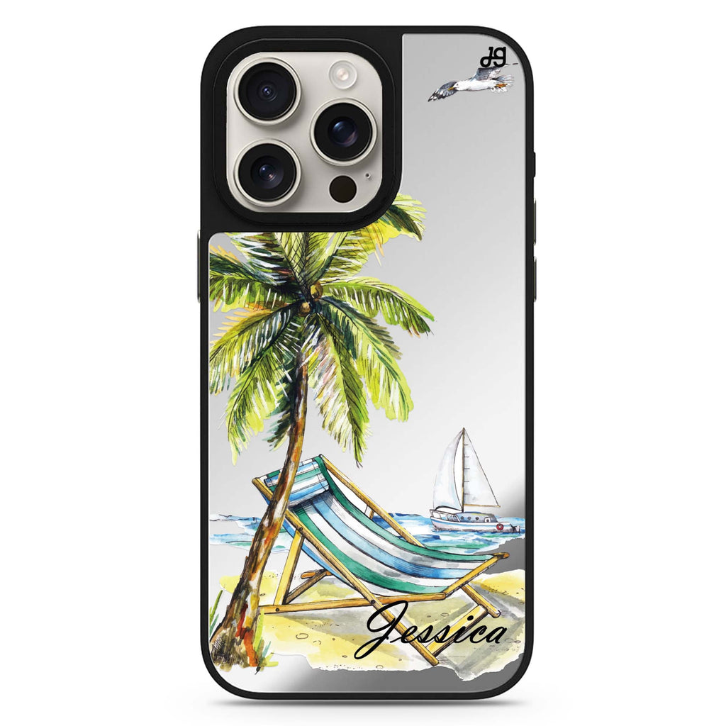 Summer on the beach 鏡面手機殼