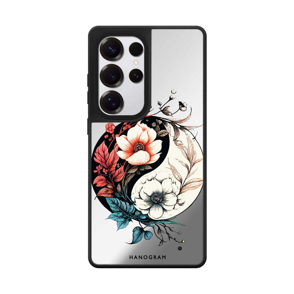 Pretty Floral & Tai Chi 鏡面手機殼