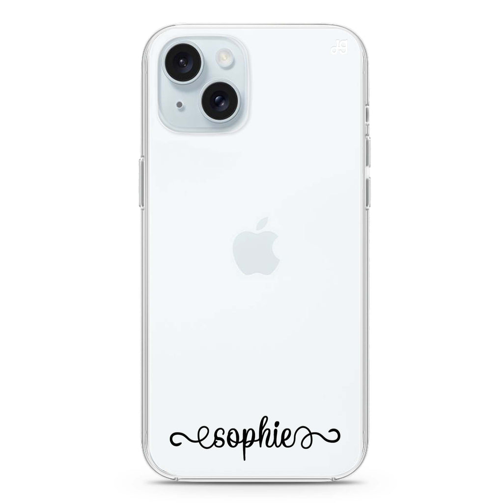 Cursive Handwritten iPhone 15 水晶透明保護殼