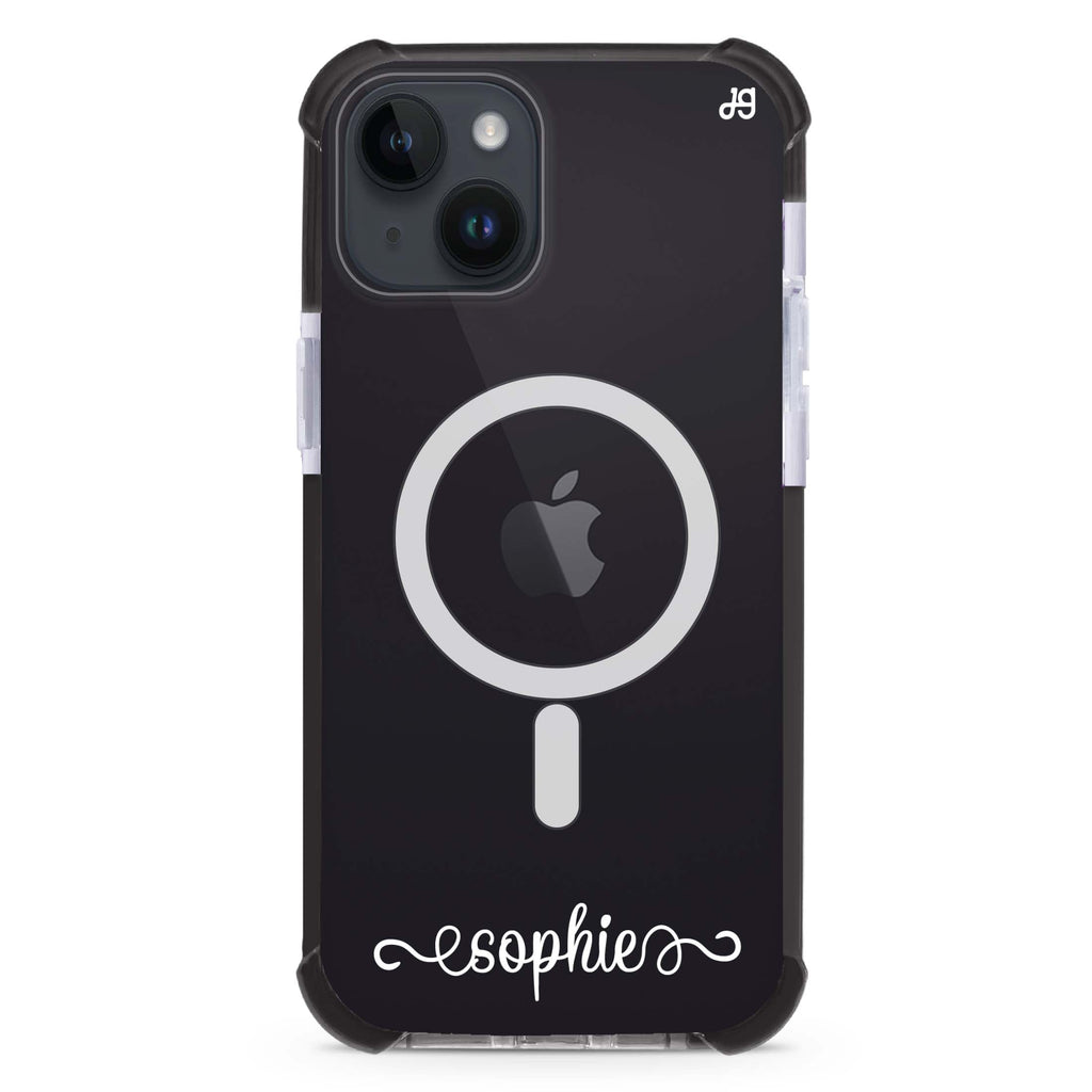 Cursive Handwritten iPhone 15 Plus Magsafe 兼容超強防摔保護殼