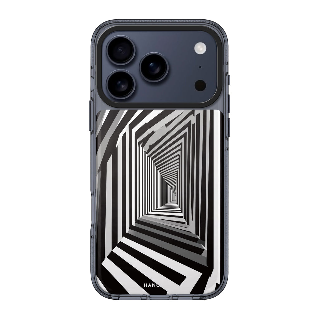 Warped Vision iPhone 17 Pro Max MagSafe 水晶透明保護殼 抽象圖案設計 圖1