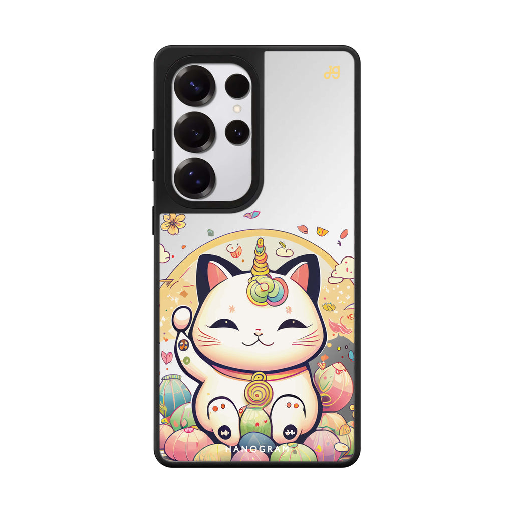 Cute Lucky Cat 鏡面手機殼