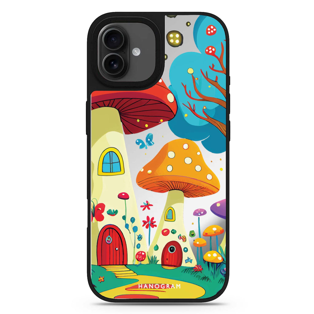 Mushroom Art 款式1 iPhone 17 抽象藝術鏡面手機殼 主圖設計