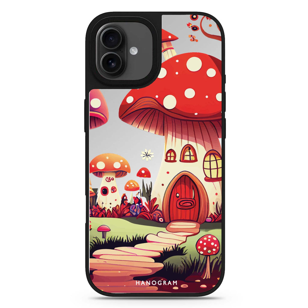 Mushroom Art 款式2 iPhone 17 抽象藝術鏡面手機殼 主圖設計